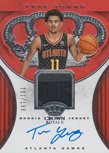 2018-19 Panini Crown Royale Trae Young Auto Jersey