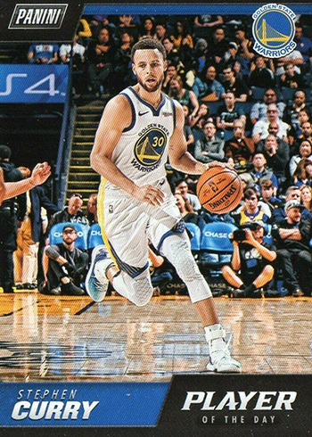 2018-19 Panini NBA Player of the Day 4 Stephen Curry