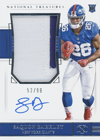 2018 Panini National Treasures Football Saquon Barkley RPA