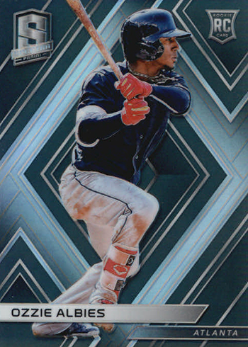 2018 Diamond Kings Ozzie Albies DK Materials Patch Jersey Holo Gold #43/49  *74927 - Sportsnut Cards