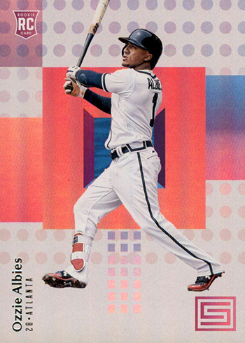 2020 Panini Select Ozzie Albies Game Used Relic #d 085/149 Green