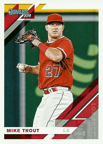 2019 Donruss Baseball Variations 170 Mike Trout