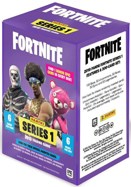 2019 PANINI FORTNITE SERIES 1 TRADING CARDS-VALUE PACK 176 CARDS 8 PACKS x 22 