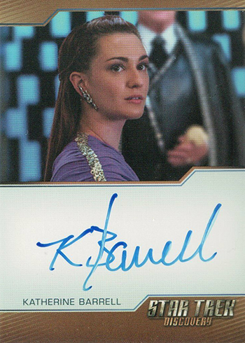 2019 Rittenhouse Star Trek Discovery Season 1 Bordered Autographs Katherine Barrell