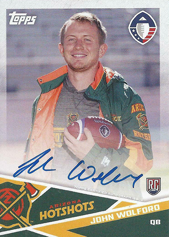2019 Topps Alliance of American Football Autographs John Wolford