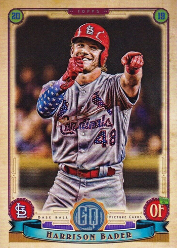 2019 Topps Gypsy Queen Baseball 4th of July Variations 233 Harrison Bader