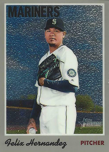 2019 Topps Heritage Chrome Felix Hernandez Mega Box Exclusive