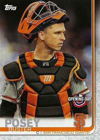 2019 Topps Series 1 #MLM-BP Buster Posey Game Used Jersey Relic