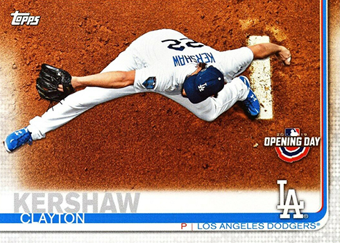 2019 Topps Opening Day #46 Clayton Kershaw Los Angeles Dodgers Baseball Card