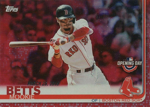 2019 Topps Opening Day Red Foil Mookie Betts
