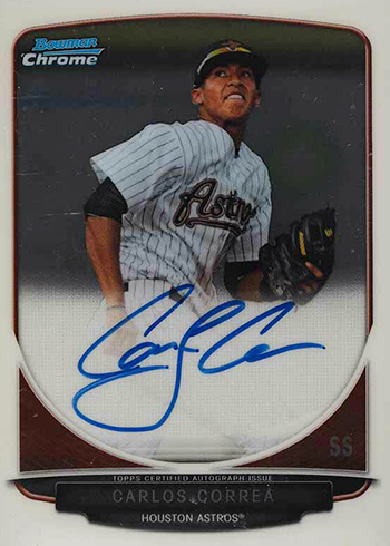 2013 Bowman Chrome Carlos Correa Autograph