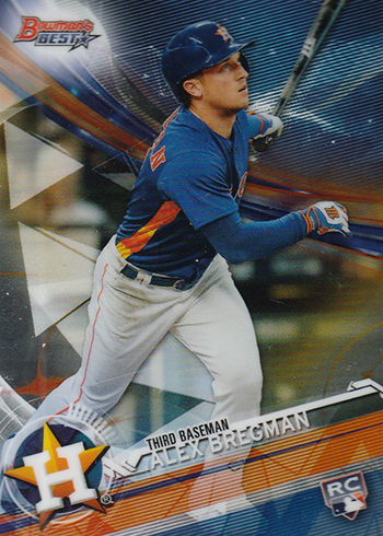 2017 Alex Bregman RC ROOKIE TOPPS SERIES 1 #341 RAINBOW FOIL ASTROS