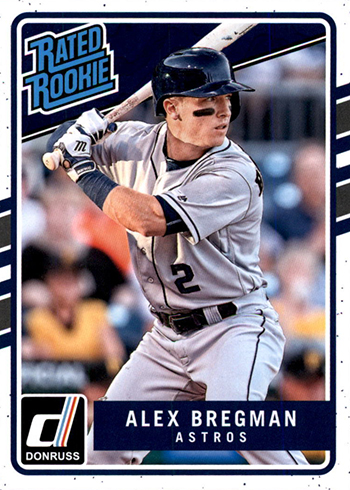 2017 Alex Bregman RC ROOKIE TOPPS SERIES 1 #341 RAINBOW FOIL ASTROS