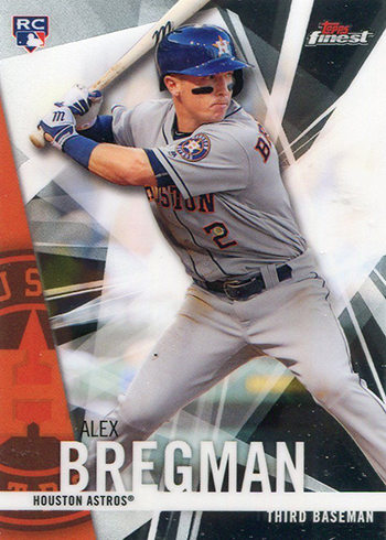 2017 Topps Chrome #9 Alex Bregman RC Blue Jersey Variation