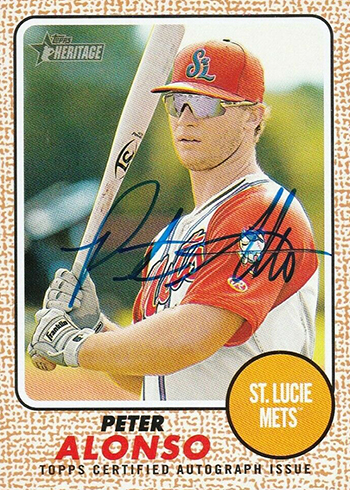 2017 Topps Heritage Minors Real One Autographs Pete Alonso