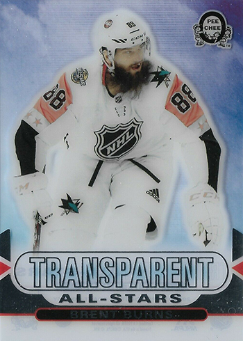 2018-19 O-Pee-Chee Coast-to-Coast Canadian Tire Hockey Transparent All-Stars Brent Burns