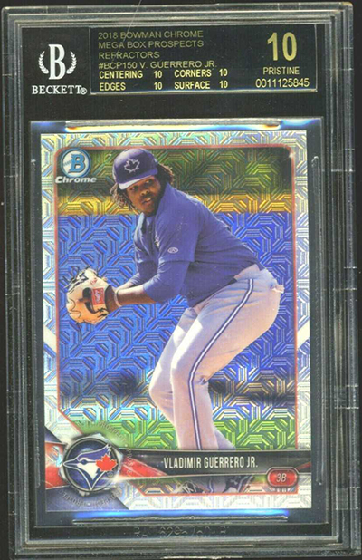 2018 Vladimir Guerrero high quality Jr. Beckett Gem Mint 9.5 Bowman Chrome Rookie / Refractor