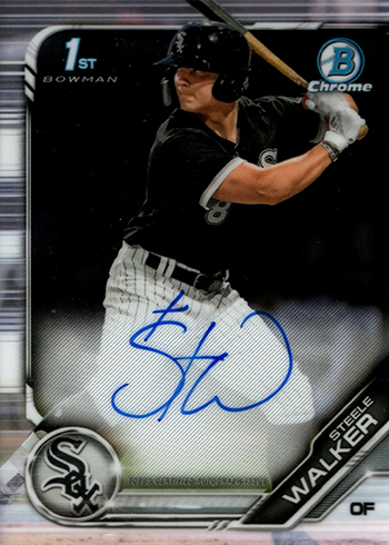 2019 Bowman Chrome Steele Walker Autograph