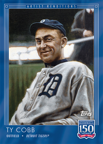 Topps 150 Years of Baseball #21 - Artist Renditions: Ty Cobb