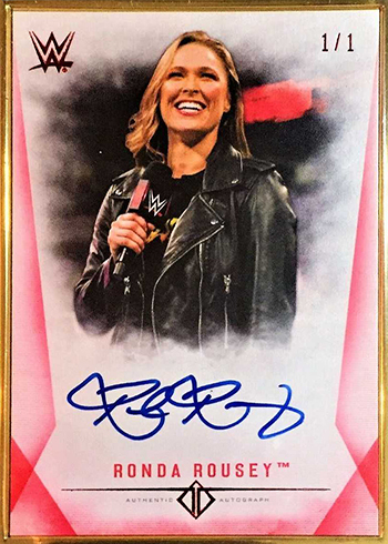 2019 Topps Transcendent WWE Red Autographs Ronda Rousey