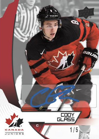 2019 Upper Deck Team Canada Juniors Hockey Base Black Autograph