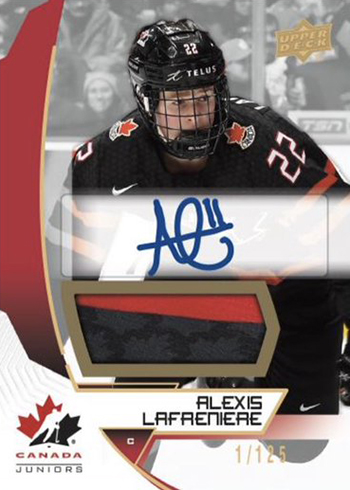 2019 Upper Deck Team Canada Juniors Hockey Premium Swatch Autographs