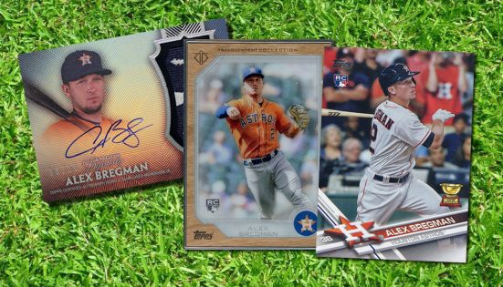 Alex Bregman Card 2017 Topps Fire Gold Minted #126