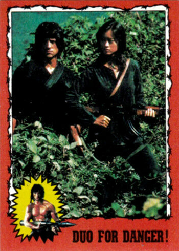 1985 Topps Rambo 8 Duo for Danger