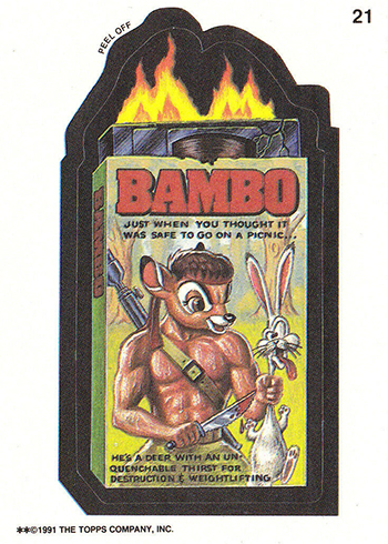 1991 Topps Wacky Packages 21 Bambo