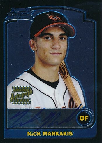 2003 Bowman Chrome Draft Nick Markakis RC Autograph