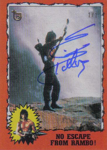 2013 Topps 75th Rambo Buybacks Sylvester Stallone Autograph