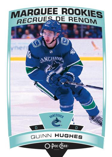 2019-20 O-Pee-Chee Hockey Base Marquee Rookie Quinn Hughes