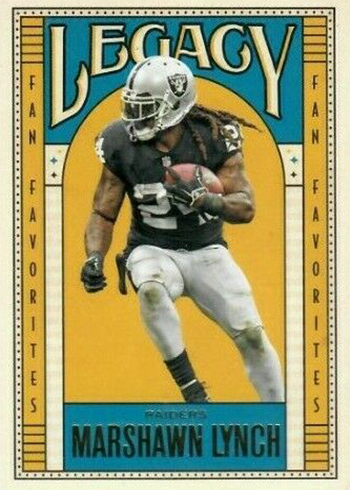 2019 Panini Panini Legacy Football Fan Favorites Marshawn Lynch