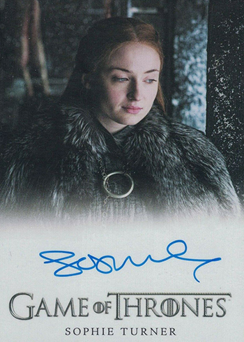 2019 Rittenhouse Game of Thrones Inflexions Full Bleed Autographs Sophie Turner