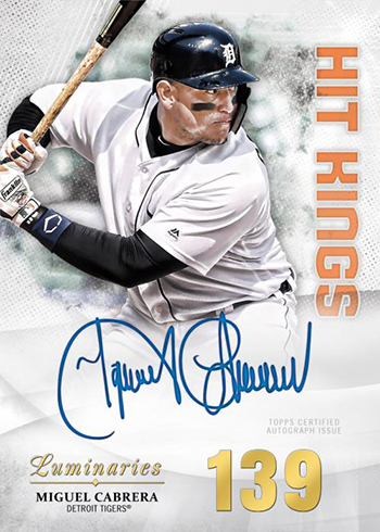 Miguel Cabrera Detroit Tigers Autographed 2019 Topps Card 11 