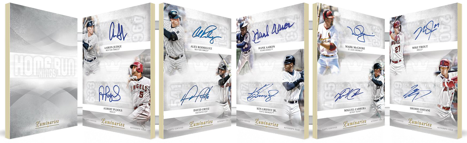 2019 Topps Luminaries Baseball Cards Checklist, Team Set