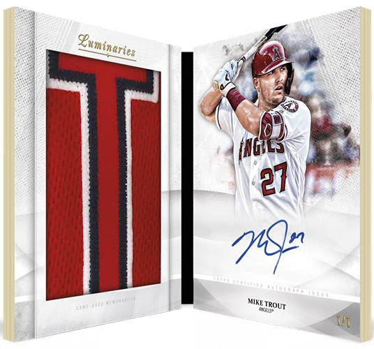 2019 Topps Luminaries Baseball Letters Autograph Book Card