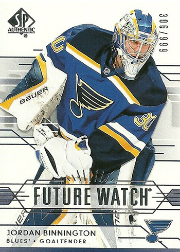 2021-22 Upper Deck #153 Jordan Binnington - St Louis Blues Rare BASE HOCKEY  CARD