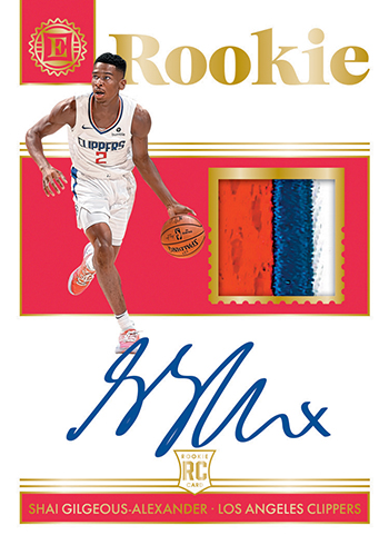 2018-19 Panini Encased Basketball Rookie Jersey Autographs Gold