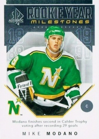 2018-19 SP Authentic Hockey Mike Modano Rookie Year Milestones