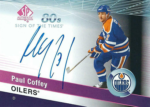 2018-19 SP Authentic Hockey Sign of the Times 80s Paul Coffey