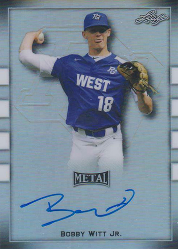 2018 Leaf Metal Perfect Game Bobby Witt Jr Autograph