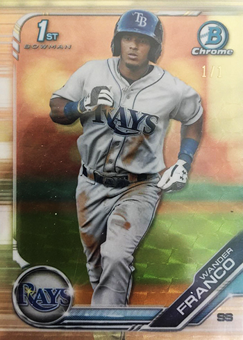 2019 Bowman Chrome Superfractors Wander Franco