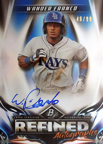 Willy Adames 2019 Bowman Platinum Baseball - #72 - Tampa Bay Rays