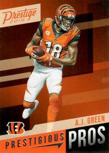 : 2019 Prestige NFL #22 A.J. Green Cincinnati Bengals Official  Panini Football Trading Card : Collectibles & Fine Art