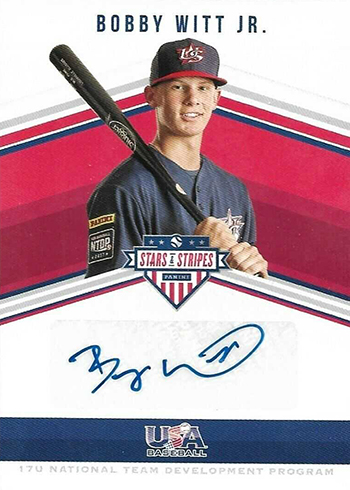 2019 Panini Stars and Stripes Bobby Witt Jr Autograph