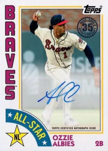 2019 Topps Series 2 Baseball 1984 Topps Autographs All-Star Ozzie Albies