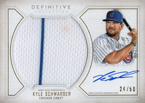 2021 Topps Definitive Collection Definitive Autograph Relics