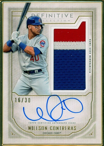 2019 Topps Definitive Collection Baseball Checklist, Team