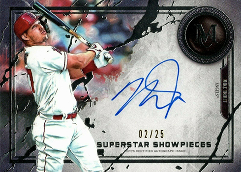 2019 Topps Museum Collection Baesball Superstar Showpieces Mike Trout